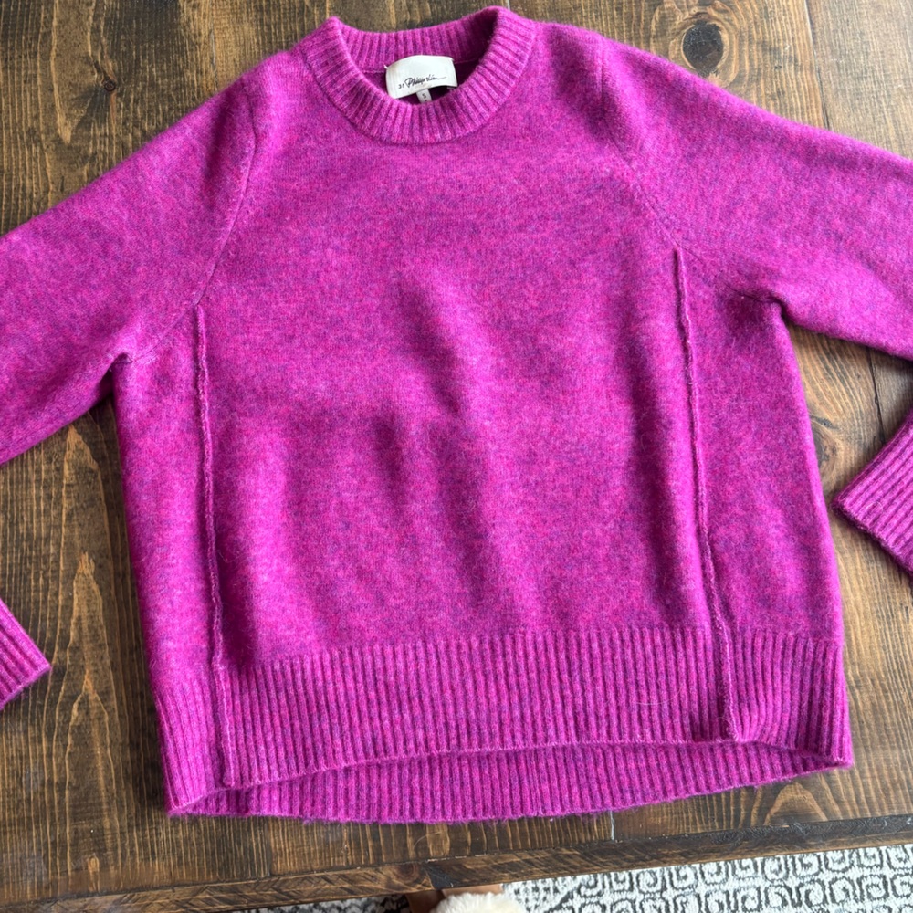 3.1 Phillip Lim Fuchsia Crew Neck Sweater
